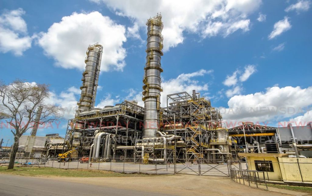 FILE PHOTO: Caribbean Methanol Holdings, Point Lisas Industrial Estate, Point Lisas. The Central Bank, in its monetary policy announcement, says TT's economy was shaped so far this year by developments in the international energy industry and the covid19 pandemic. - 