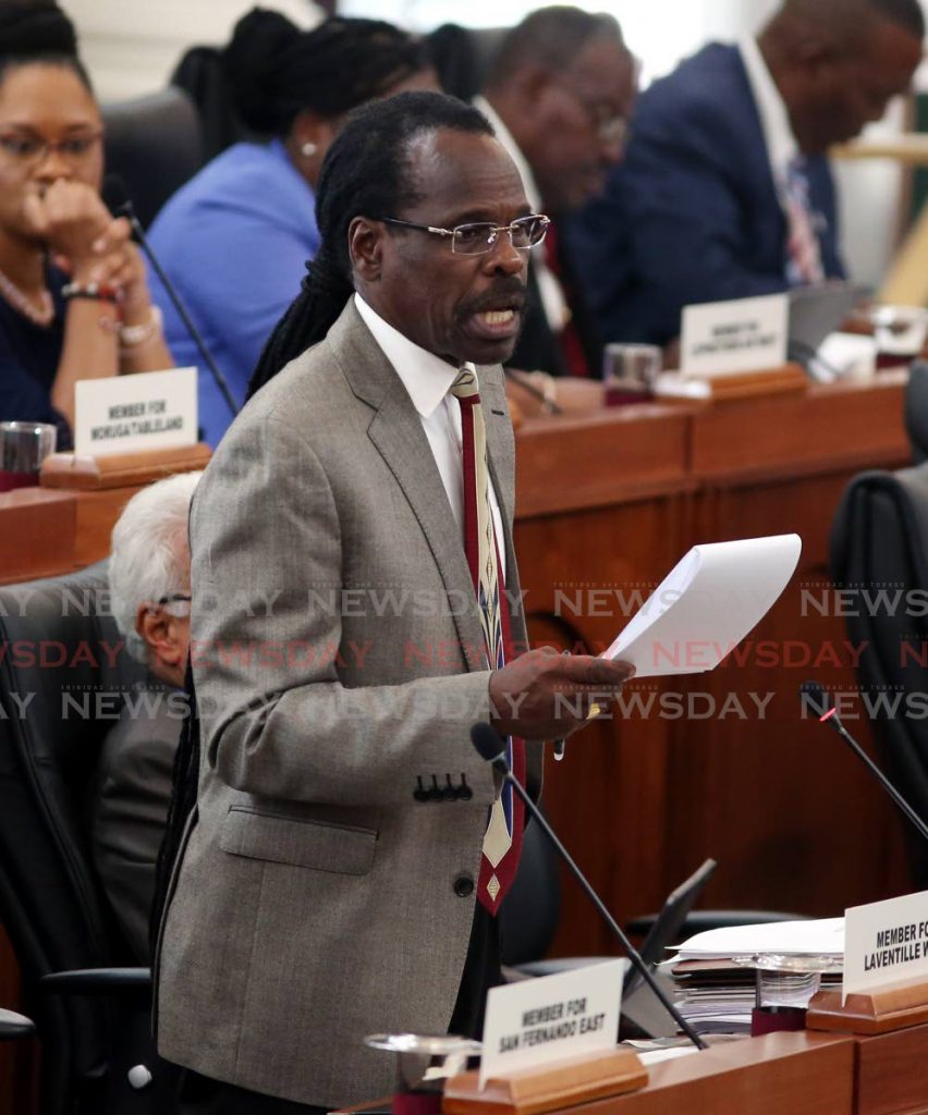 National Security Minister Fitzgerald Hinds. - Photo by  Angelo Marcelle