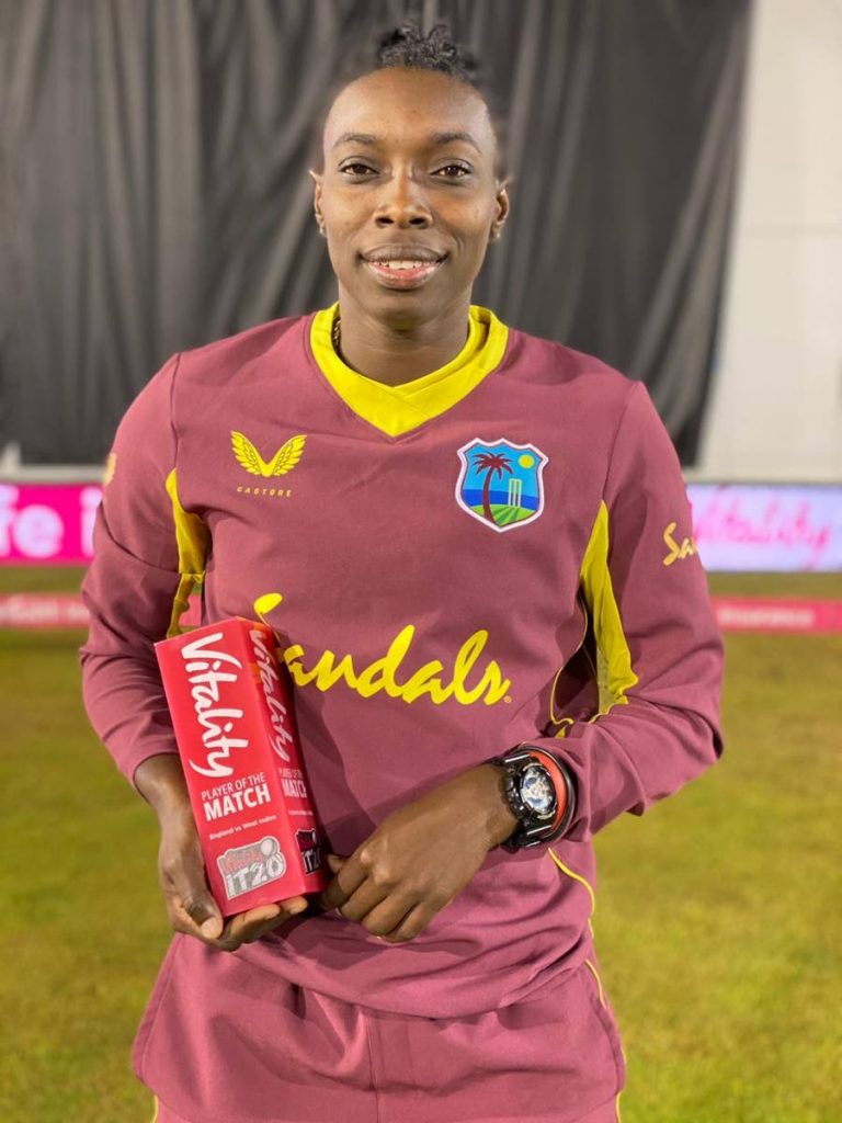 West Indies’ Shamilia Connell was the Player of the Match.  - CWI Media