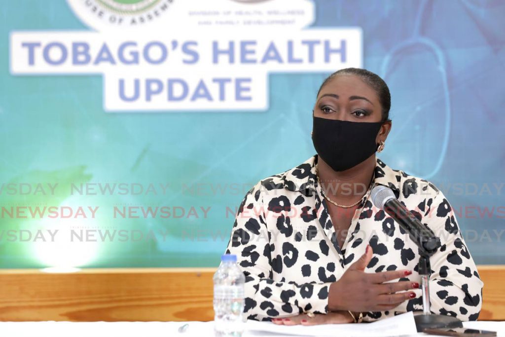 THA Health Secretary Tracy Davison Celestine. - 