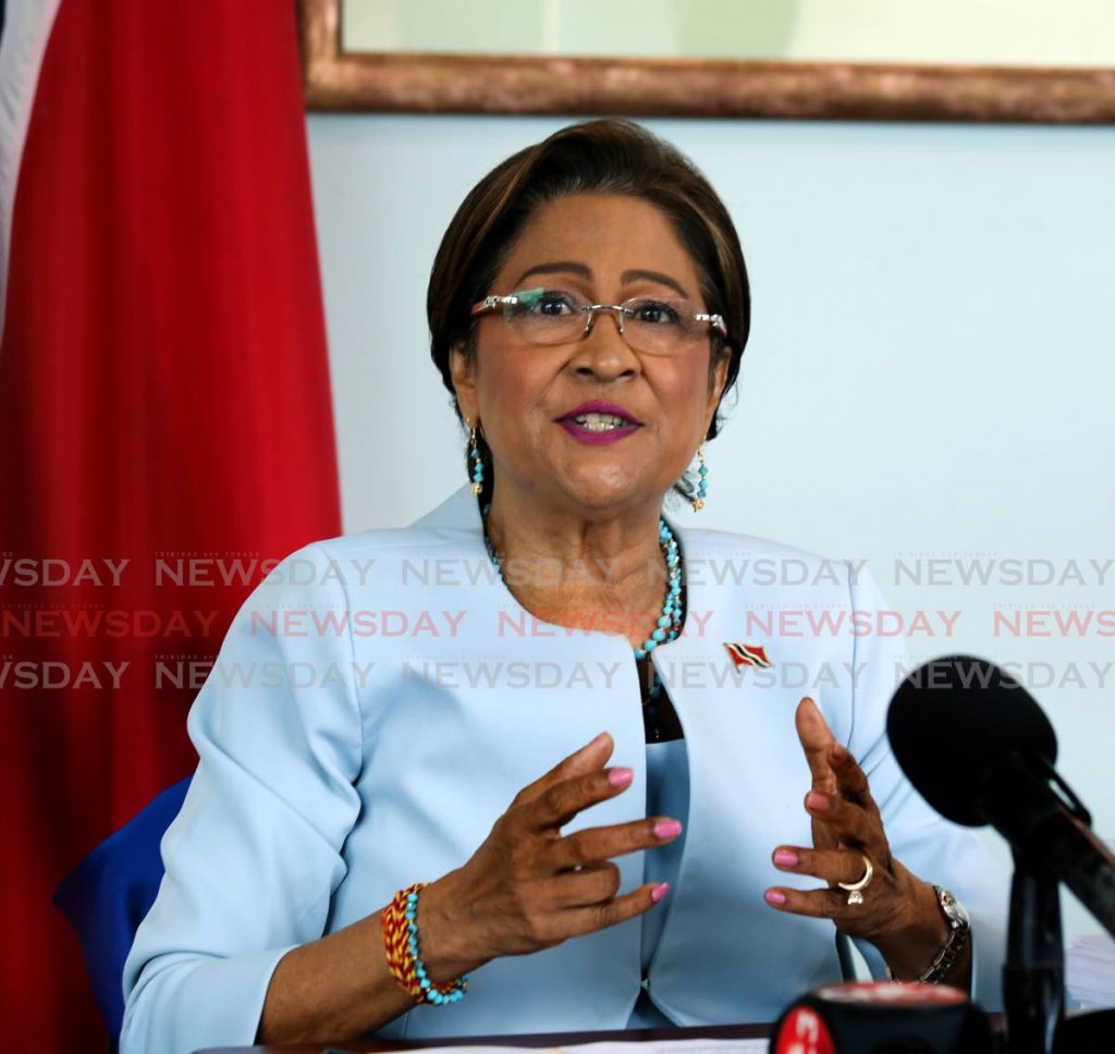  Opposition Leader Kamla Persad Bissessar  - Photo by Sureash Cholai