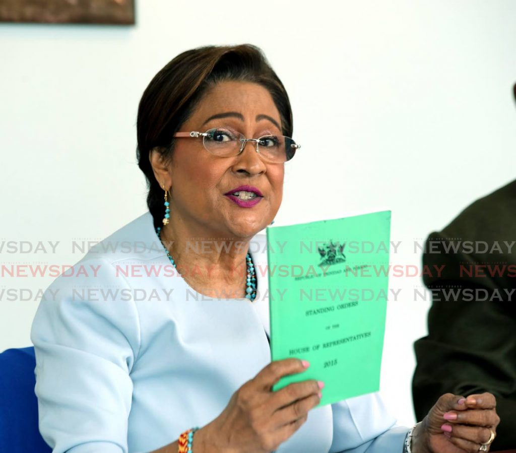 Opposition Leader Kamla Persad-Bissessar - 