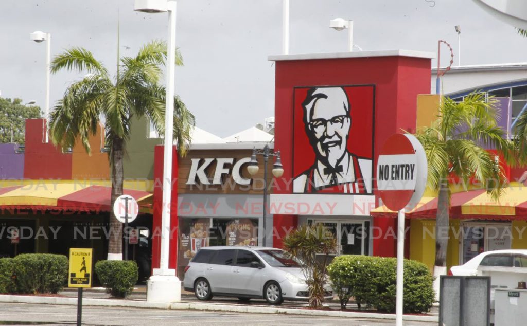 The KFC outlet at MovieTowne in Port of Spain. KFC is among the franchises operated by Prestige Holdings. - Photo by Roger Jacob