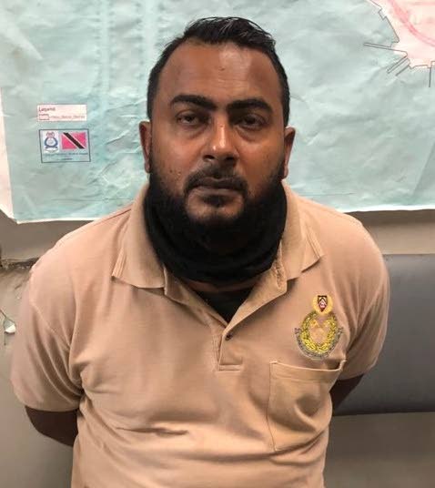 CHARGED: Prisons Officer I, Mark Maharj who has been charged with possession of marijuana and bringing a prohibited item into a prison. PHOTO COURTESY TTPS - ttps