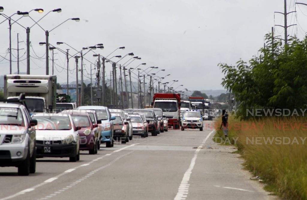 Standstill traffic on Beetham highway. - File photo by Roger Jacob