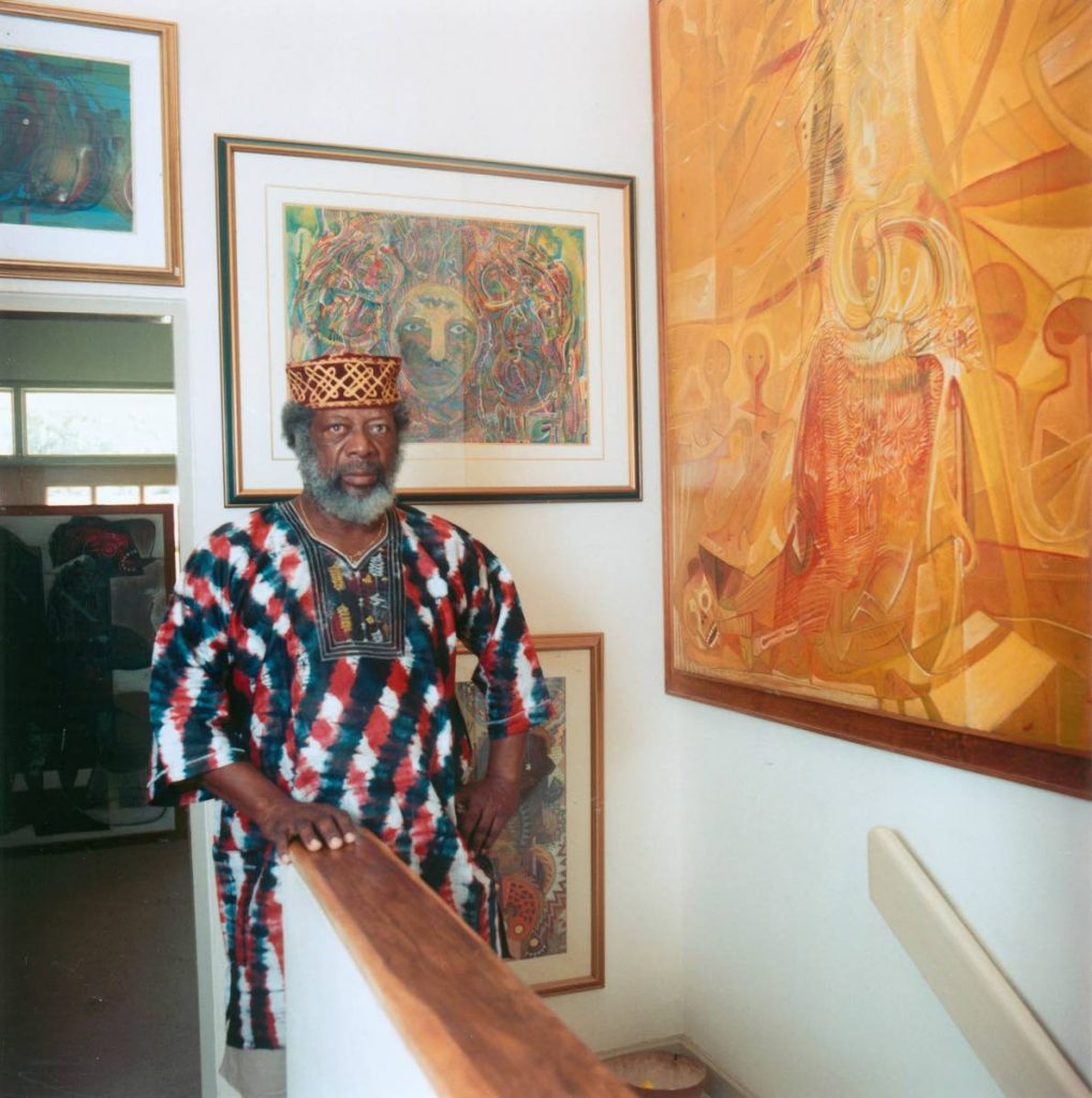 Leroy Clarke at his El Tucuche home in 2001.  Photo by Mark Lyndersay