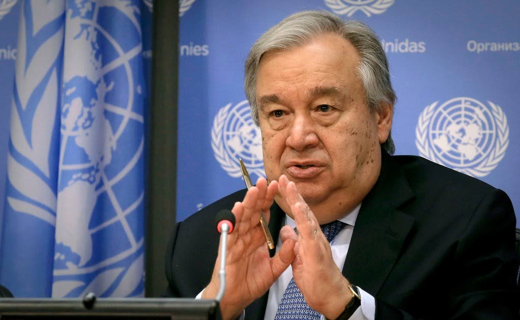 UN Seccretary General António Guterres. - 