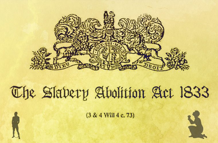 The Slavery Abolition Act 1833. - Photo courtesy samepassage.org