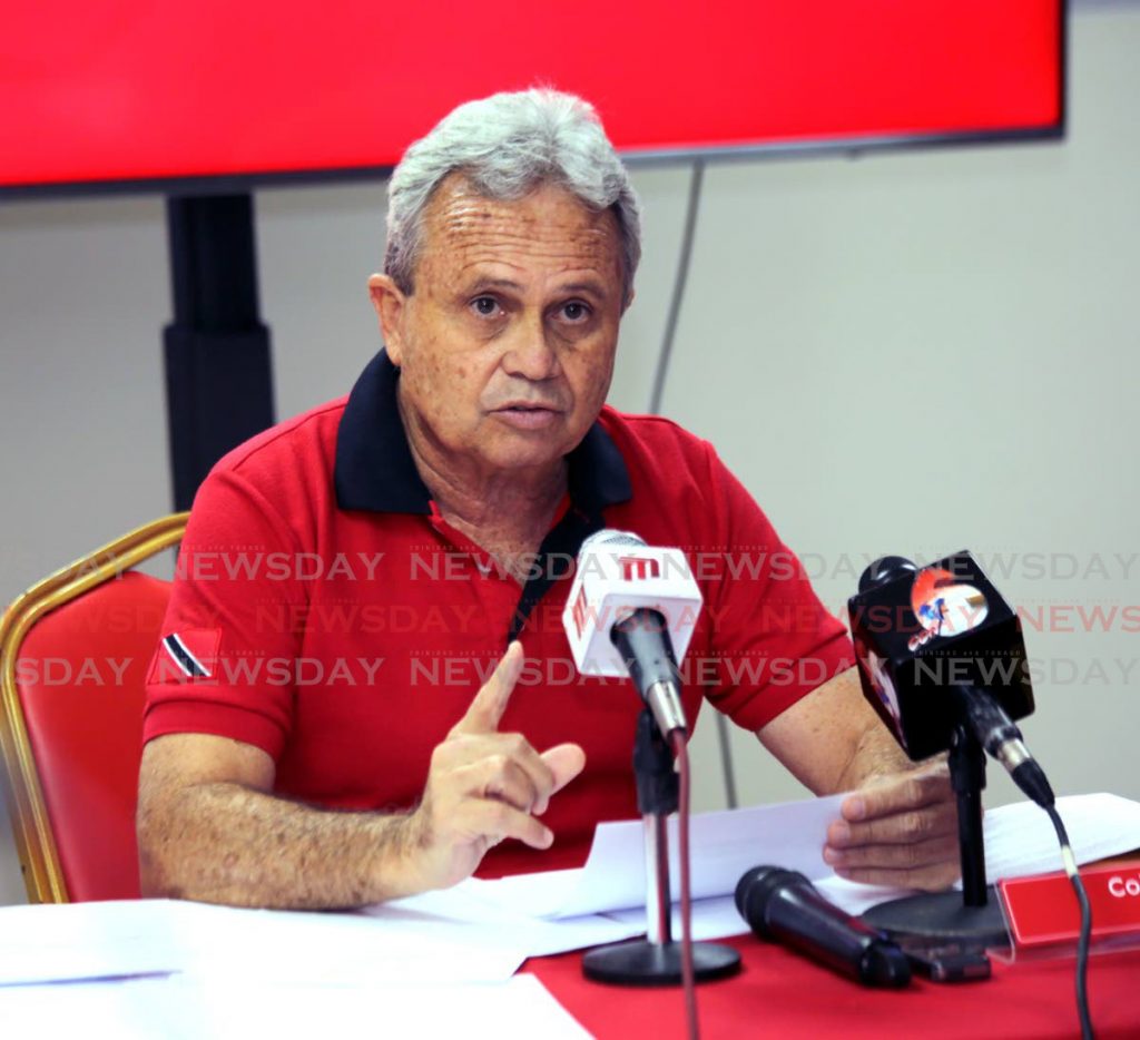 File photo: Finance Minister Colm Imbert - Photo by Sureash Cholai