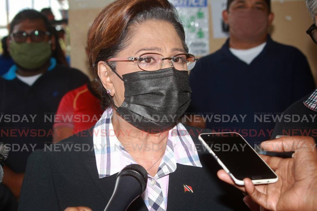 Opposition Leader Kamla Persad-Bissessar - Photo by Chequana Wheeler