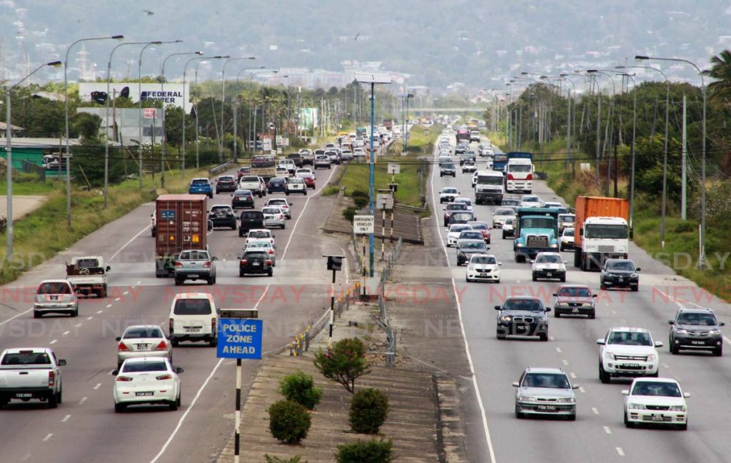 File photo: Traffic on the Uriah Butler Highway Charlieville.