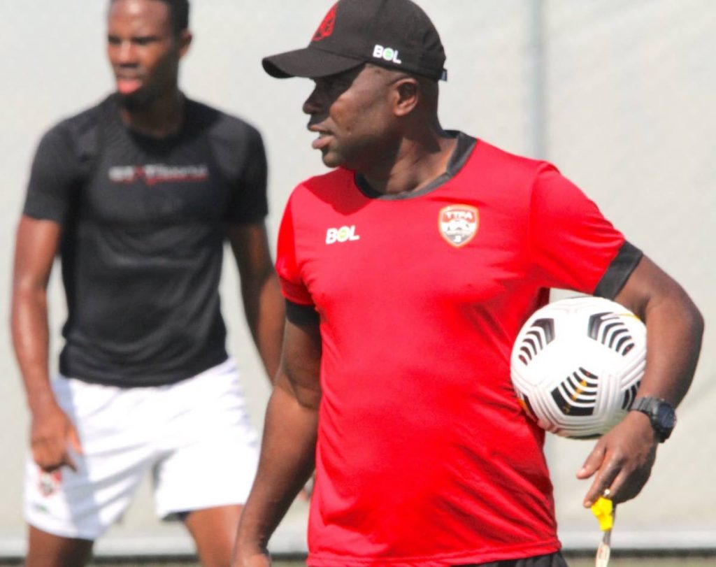 Interim head coach of the Trinidad and Tobago senior men's football team Angus Eve . - TTFA Media