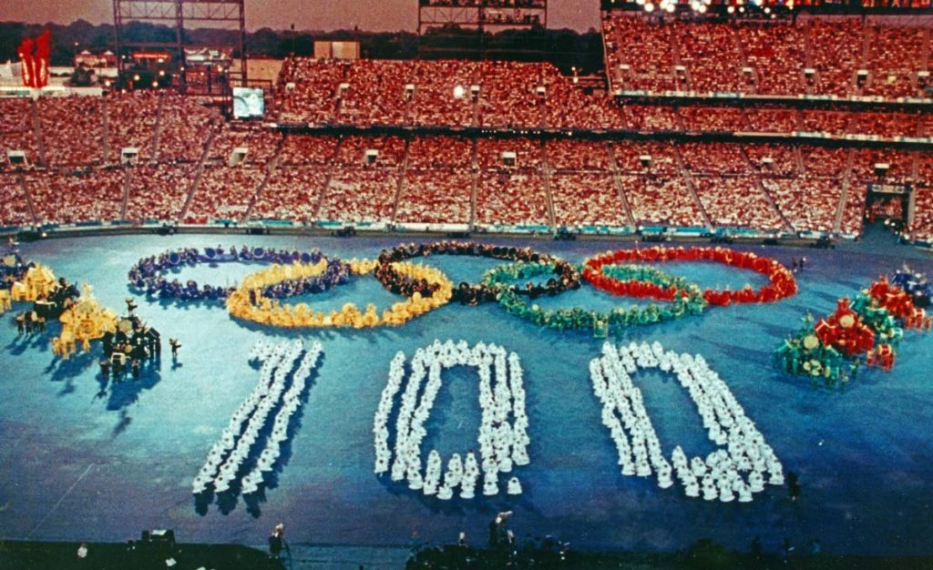 1996 Atlanta Opening Ceremony Olympic Pin Large Rings