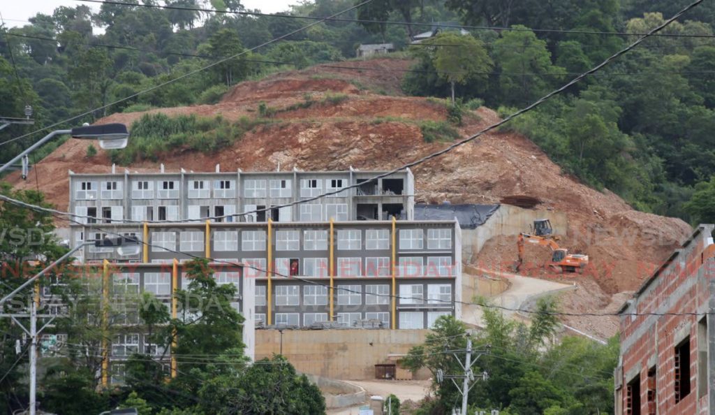 The View apartment complex under construction at Upper Bournes Road, St James. Photo by Sureash Cholai