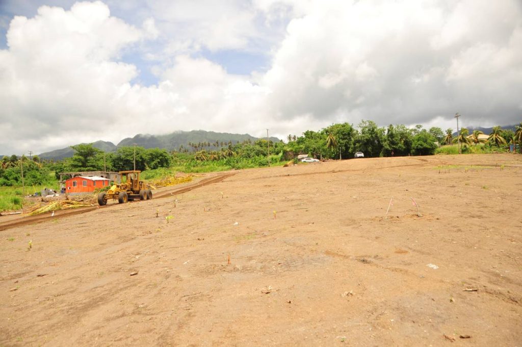 The site at Orange Hill, St Vincent and the Grenadines where 27 pre-fabricated houses are being constructed. PHOTO COURTESY SEARCHLIGHT NEWSPAPER, SVG 