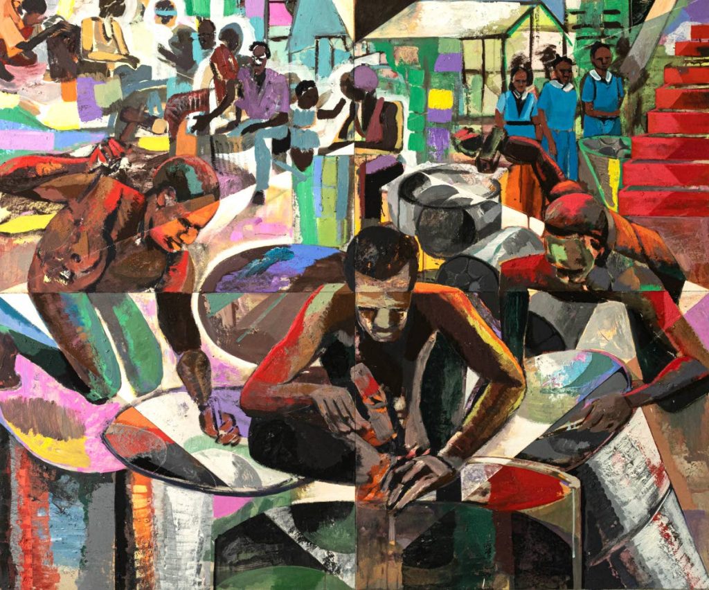 The Tuning Yard, a painting created in 2020 by artist Che Lovelace. - 