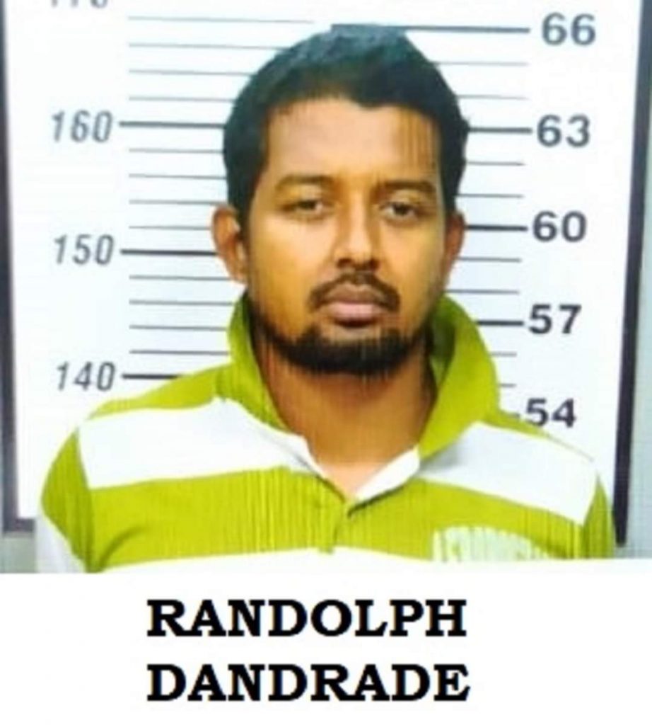 ARRESTED, CHARGED: Randolph Dandrade -