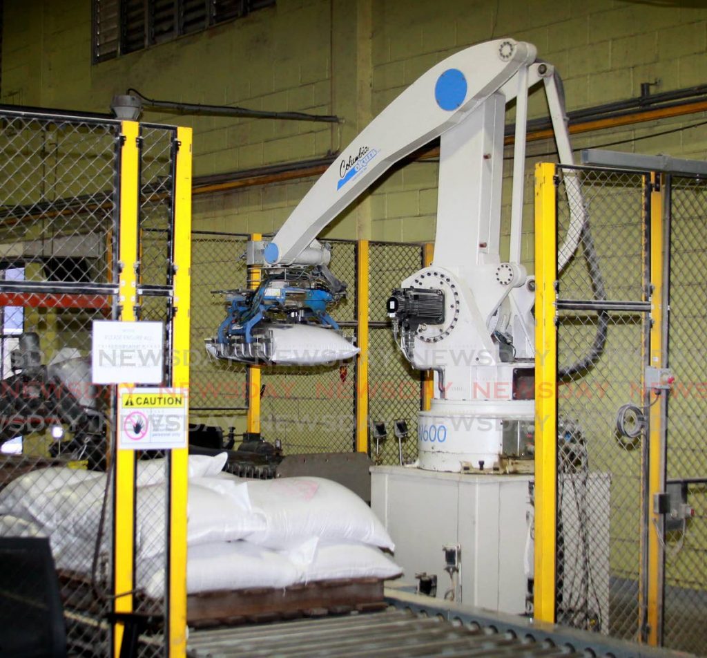 FILE PHOTO: Plant machinery in operation at National Flour Mills, Wrightson Road, Port of Spain. - ROGER JACOB