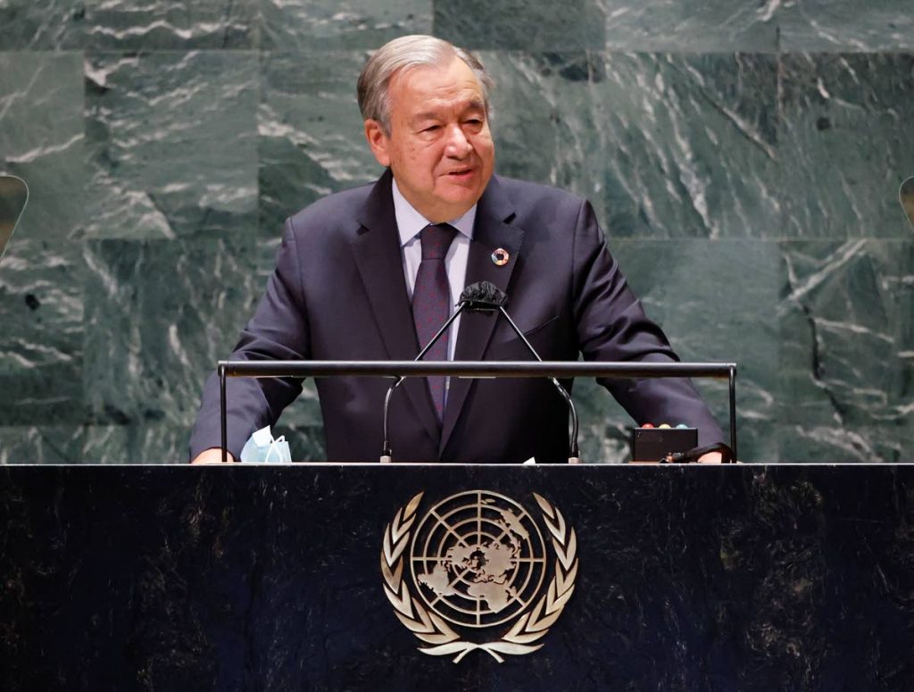 United Nations Secretary-General Antonio Guterres. AP Photo - John Angelillo