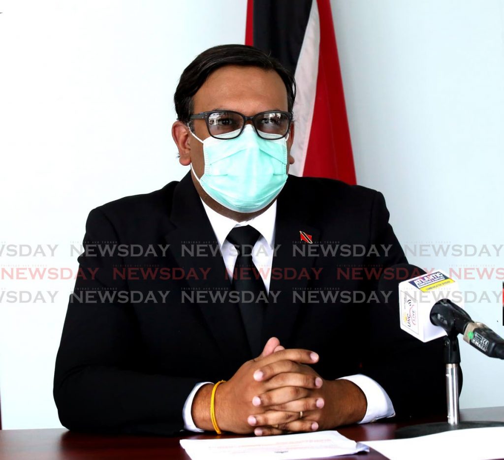Caroni East MP Dr Rishad Seecharan during a UNC media conference, Office of the Opposition, Port of Spain. - File photo/Sureash Cholai