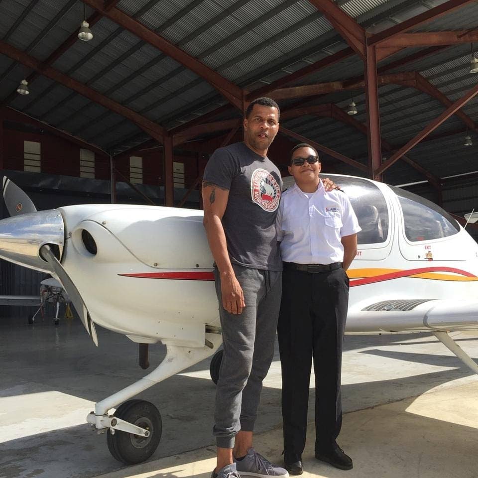 Merelle Dillon, 24, stands with her father retired cricketer Mervyn Dillon near an airplane. 

PHOTO COURTESY SOCIAL MEDIA - PHOTO COURTESY SOCIAL MEDIA