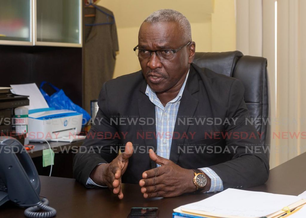Tobago ACP William Nurse talks to Newsday at his office, Police Administrative Building, Scarborough on Tuesday.  - Photo by David Reid