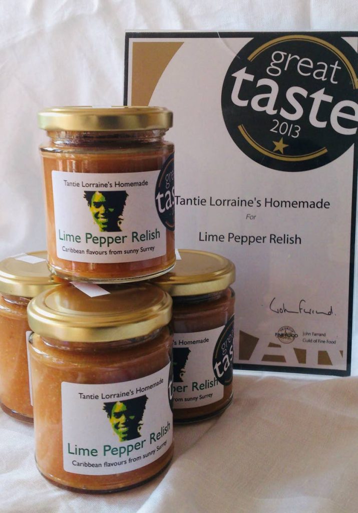 Tantie Lorraine’s Homemade Lime Pepper Relish made by Beverly Lorraine Frederick. Photo courtesy Beverly Lorraine Frederick 
