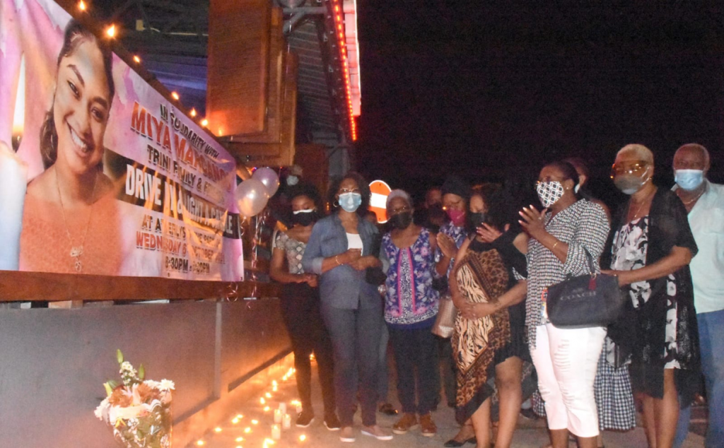 Mourners during the candlelight vigil. Contributed photo. 