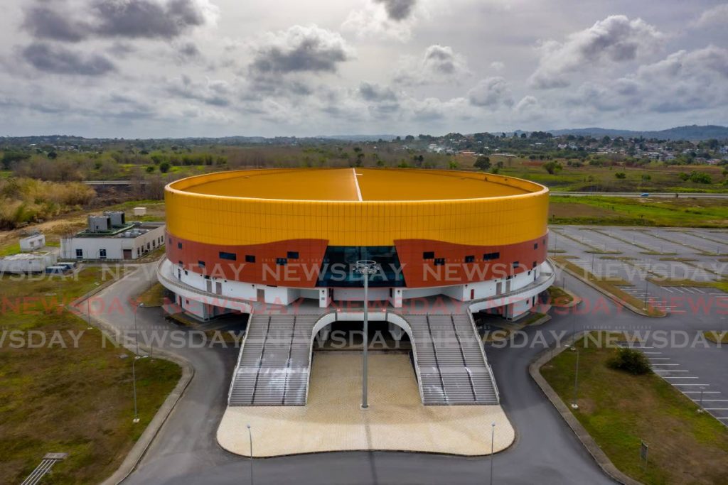 An aerial photograph of the National Cycling Centre, Balmain, Couva. - Jeff Mayers