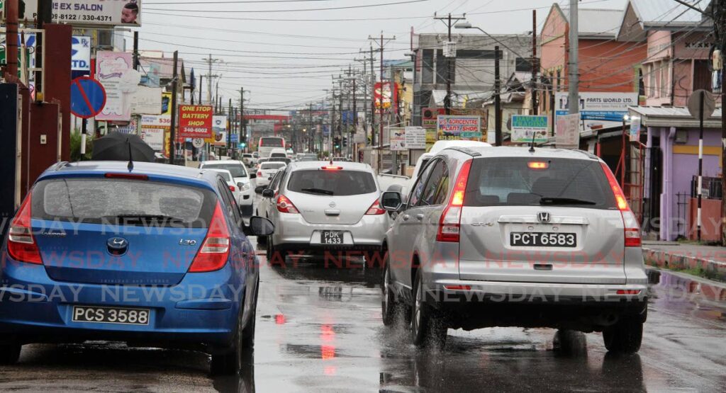 Traffic jam in Chaguanas. - Angelo Marcelle