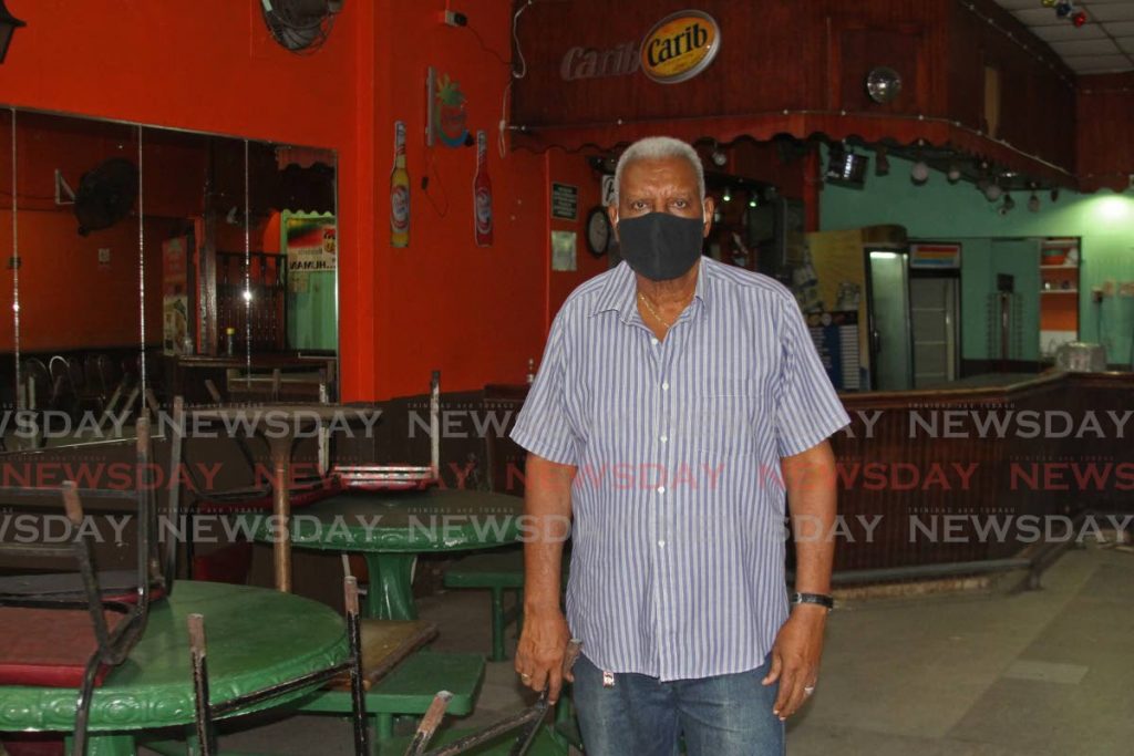 Carrat Shed Bar, Marabella owner Allan Campbell tells Newsday why he has refused to open his business as a safe zone. - Photo by Marvin Hamilton