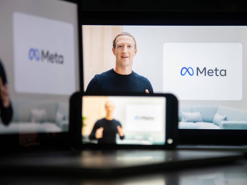 Facebook announced its new name will be Meta. CEO Mark Zuckerberg announced at the Facebook Connect augmented and virtual reality conference last Thursday. - Photo source: Michael Nagle/ Bloomberg