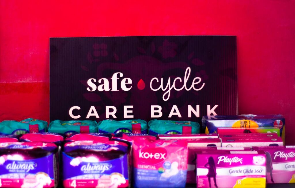 Access to feminine products in Feminitt Caribbean’s care banks is free and those in need can send a WhatsApp or email request. - Cass'Mosha Centeno