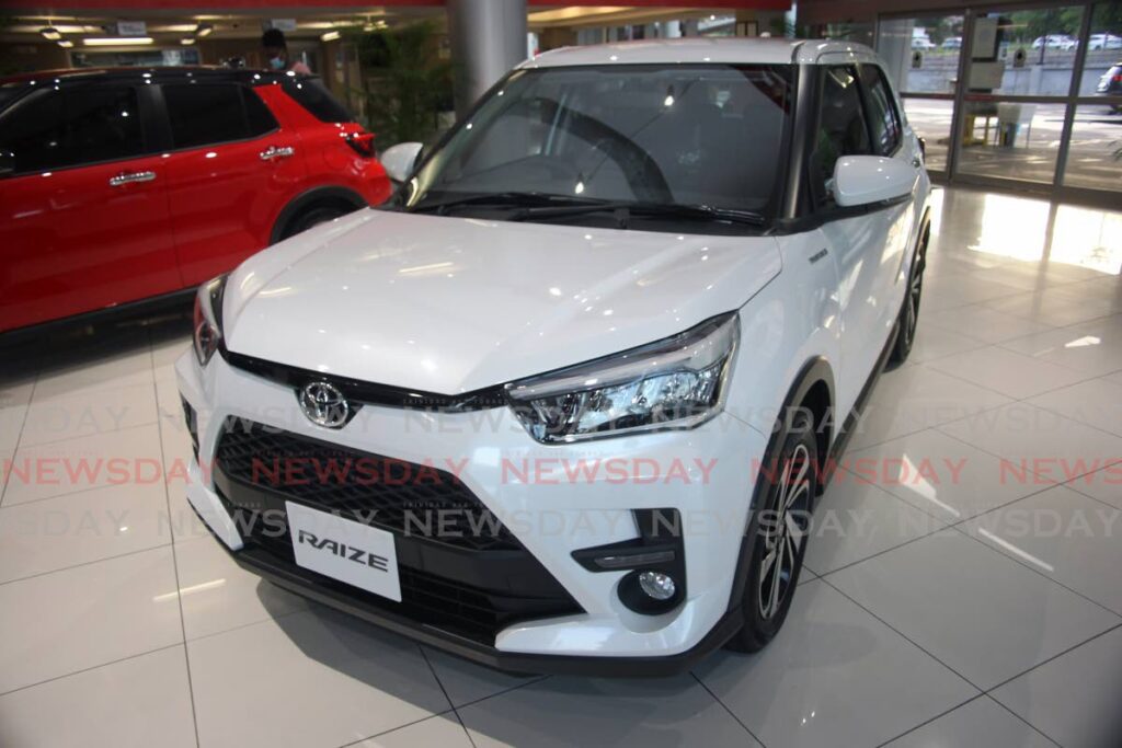  The 2021 Toyota Raize which was launched at the Toyota showroom at Michael Rahael Boulevard, South Park, San Fernando.  Photo by Lincoln Holder