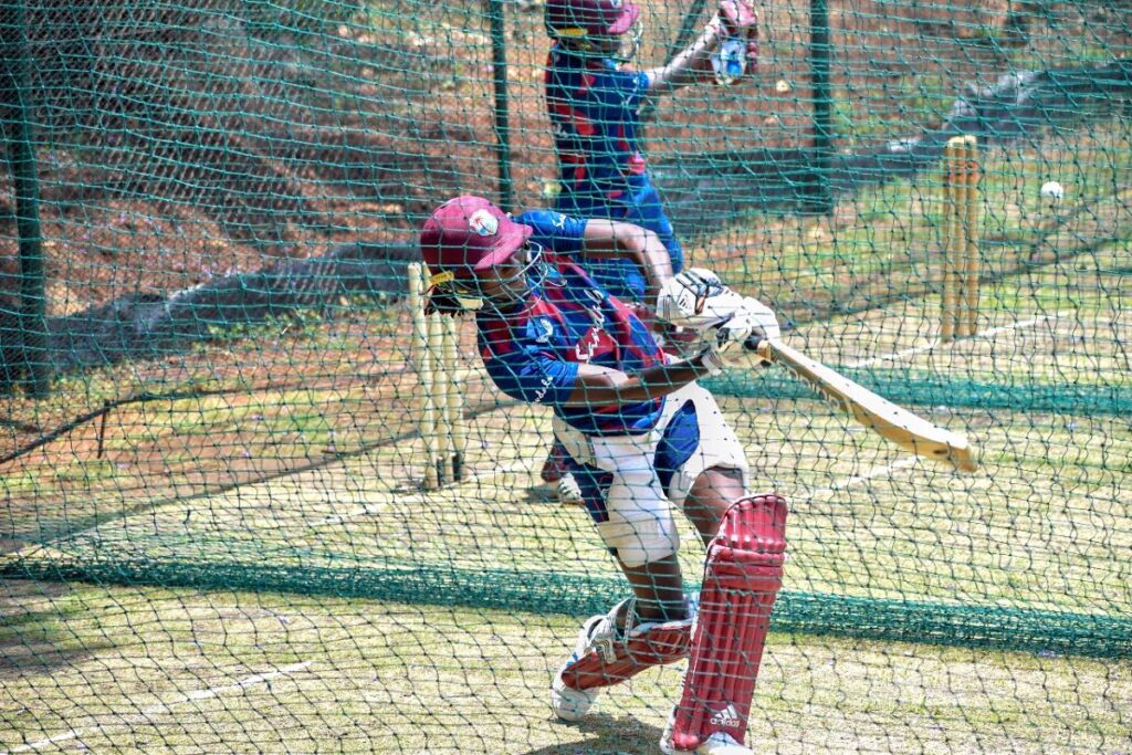 WI women’s captain Stafanie Taylor during a net session in Harare, Zimbabwe on Monday.  - CWI Media