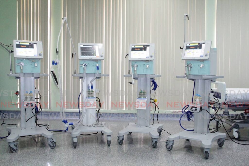 Ventilators similar to these four are being used in the parallel health system in the treatment of critically ill covid19 patients. FILE PHOTO  - 