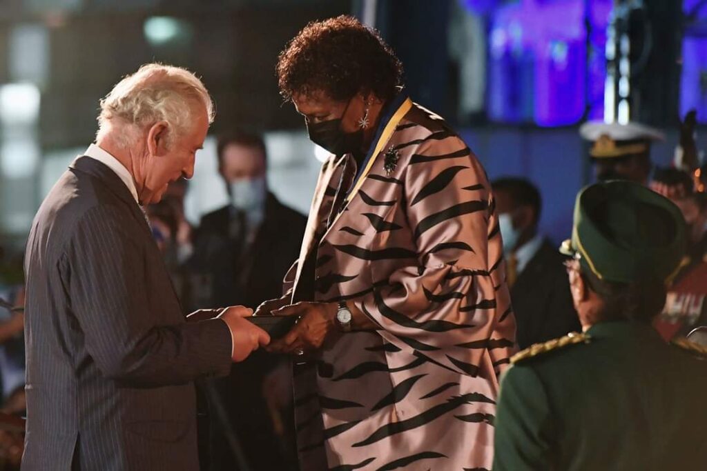 Prince Charles congratulated new Barbados President Dame Sandra Mason. Photo courtesy the Royal Family official social media.
