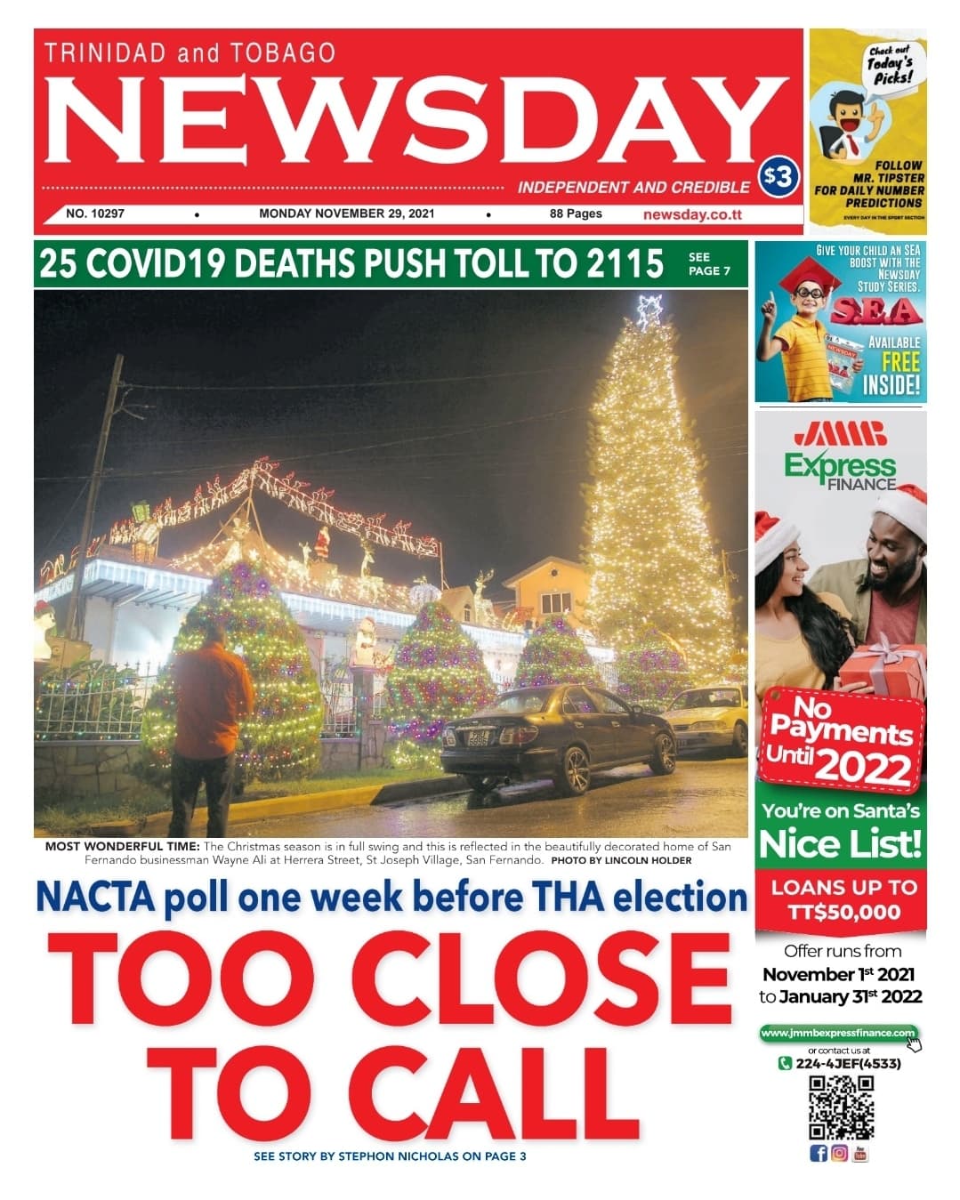 Newsday back in print tomorrow Trinidad and Tobago Newsday