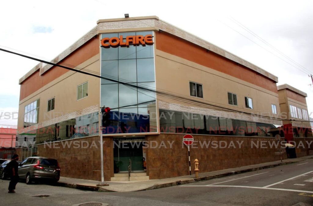 Colfire's head office on the corner of Duke and Abercromby Street, Port of Spain - File photo/Sureash Cholai