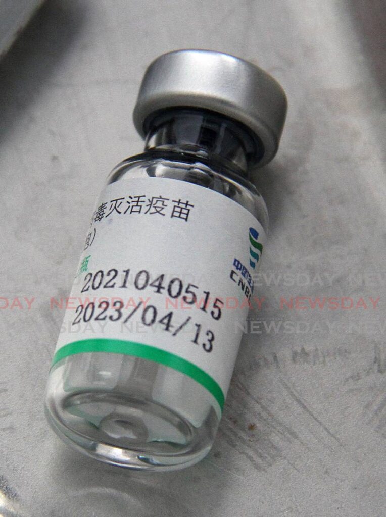 FILE PHOTO: A vial of the Sinopharm covid19 vaccine.  