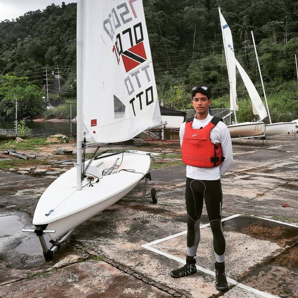 Seventeen-year-old Trinidad and Tobago sailor Stefan Stuven. - 
