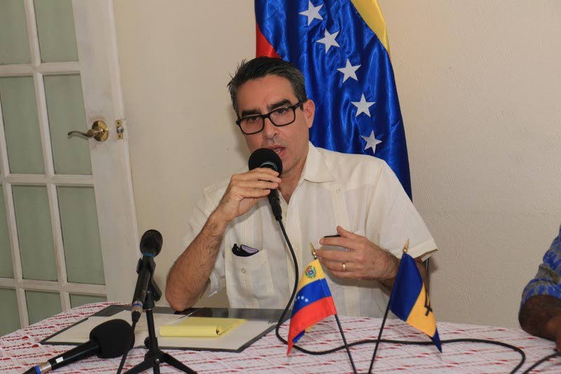 
Alvarado Sanchez, the new Venezuelan ambassador to TT. - 