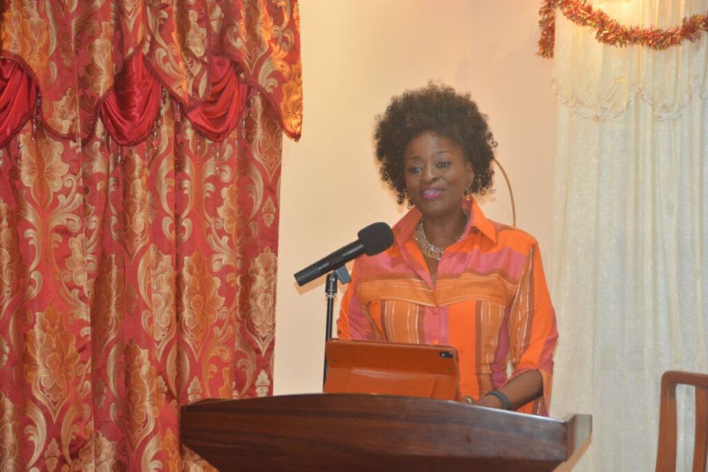 Donna Cox, Minister of Social Development and Family Service, at the launch of the book God’s Girls- Christian Legacy Ladies. - 
