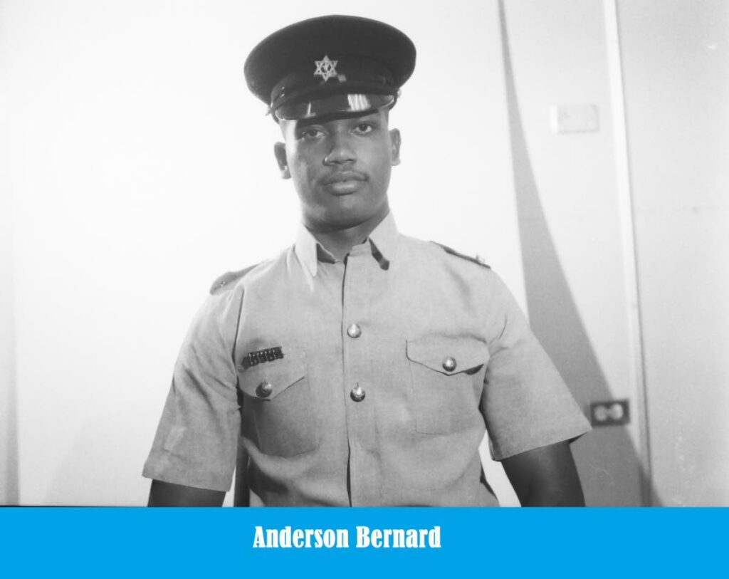 Acting Cpl Anderson Bernard, 46, died from complications due to covid19 at the Arima Hospital on Wednesday. 
PHOTO COURTESY TTPS - 