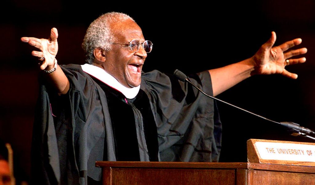 The late South African archbishop Desmond Tutu. (AP) - 