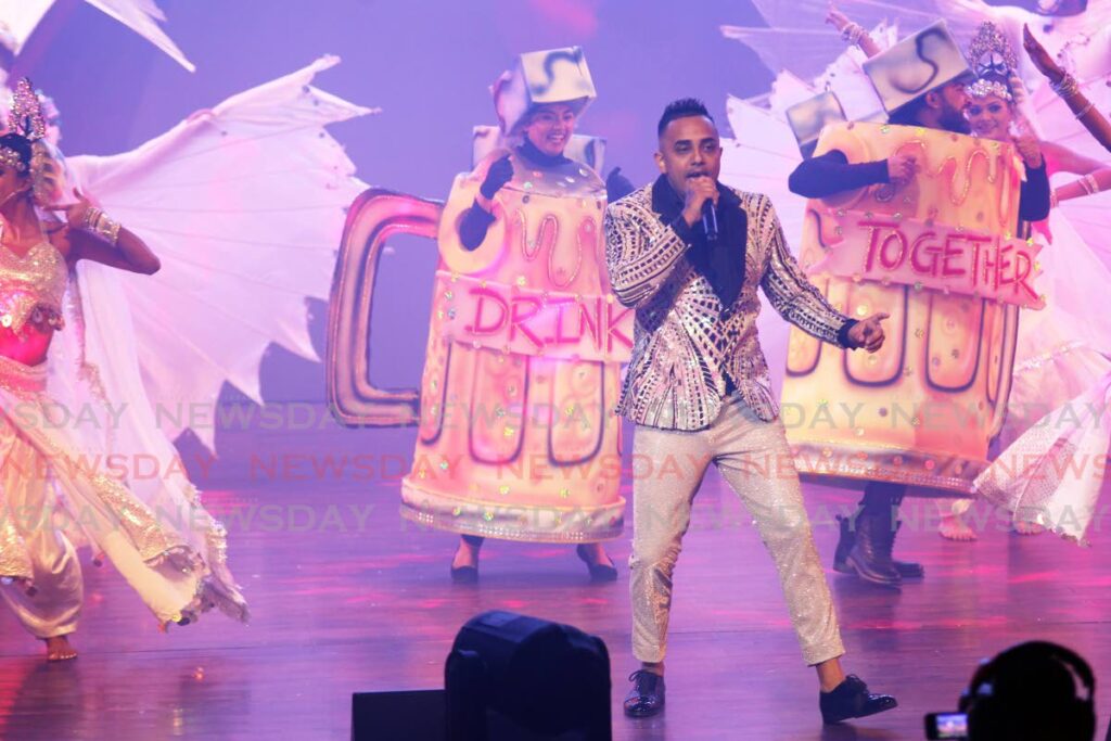 GI (Imran Aleem Beharry) performs at the recording of the Chutney Soca Monarch finals at SAPA, San Fernando which aired virtually on February 13, 2021.  - File photo/Lincoln Holder
