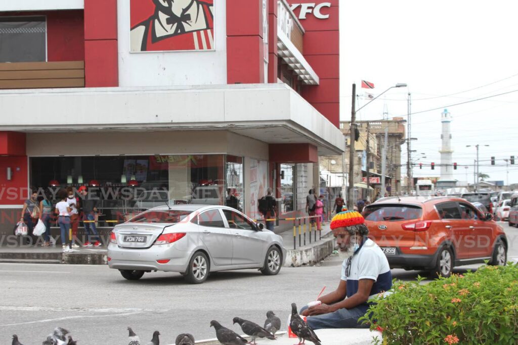 The KFC outlet at Independence Square, Port of Spain. - Photo by Marvin Hamilton
