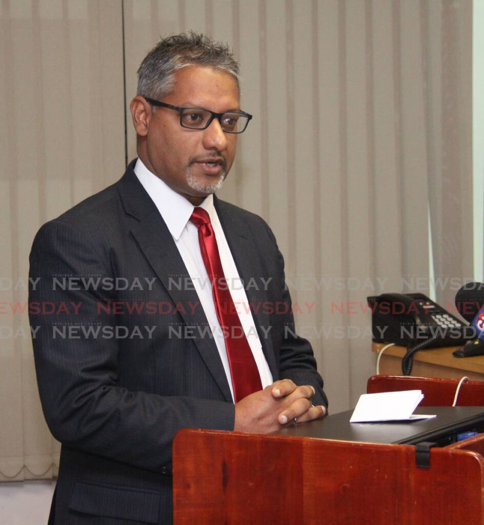 Agriculture Minister Clarence Rambharat. - 