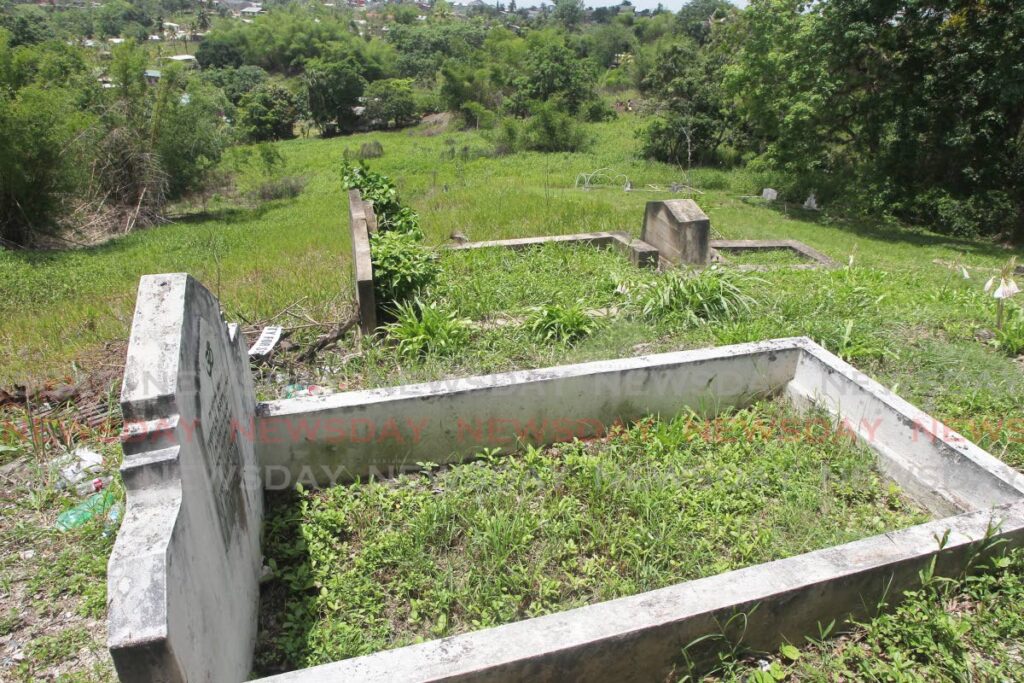 The Iere Village public cemetery in Princes Town. - 