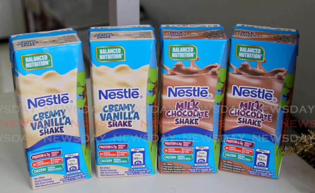 Nestle milk drinks. The company has announced prices will be increased on some of its brands.  - FILE PHOTO/ROGER JACOB